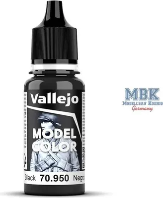 Productafbeelding van Vallejo 70.950, zwart, acrylverf, vloeibaar, 17 ml, 1 stuk