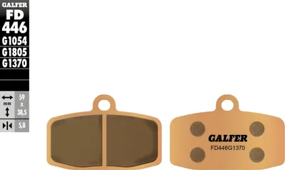 Obrázok produktu pre Brzdové doštičky Galfer FD446G1370 Sinter-Metall STREET
