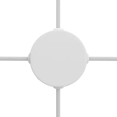 Produktbild von Creative Cables Mini-zylinder-metallrosetten-set Mit 4 Seitlichen Löchern (abzweigdose) Durchsichtig  Durchsichtig One Size