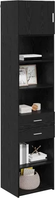 Immagine prodotto di vidaXL Credenza look rovere nero 50 x 42,5 x 225 cm materiale a base di legno
