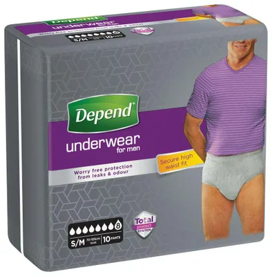 Produktbild von Depend Pants men super maat S/M (10 stuks)