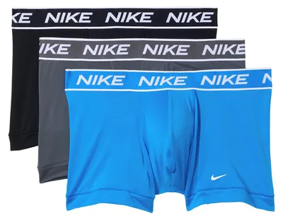 Produktbild von Nike Herren Ganztägige Micro Stretch Trunk Unterwäsche (3er-Pack), Fotoblau/Eise