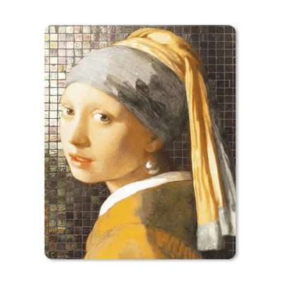 Produktbild von MuchoWow® Mauspad Mousepad Das Mädchen mit dem Perlenohrring - Gemälde - Vermeer 30x40 cm - Mousepads - Maus Mat - Pad - Mausunterlage - Mausmatten