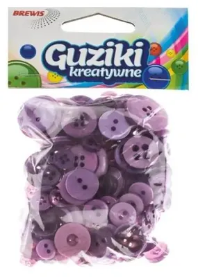 Zdjęcie produktu dla Guziki kreatywne fioletowe 40g