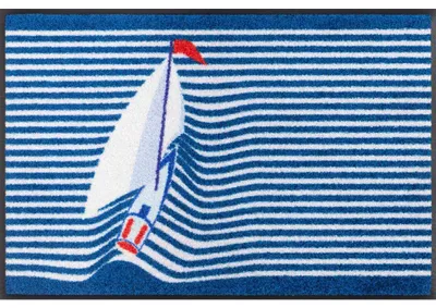 Produktbild von Fußmatte wash+dry Design Sailing Boat 50x75 cm