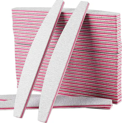 Productafbeelding van Famanu Nagelfeilen Set, 50 stuks - Professionele, dubbelzijdige vijlen, 100/180 korrelgrootte, geschikt voor gelnagels en manicure
