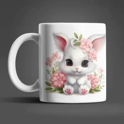 Produktbild von Süßer Hase Häschen Kaffeetasse Teetasse Tasse Geschenkidee – Bunny-03