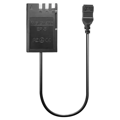 Produktbild von DC-Kuppler, Akkuadapter kompatibel mit Nikon EP-5 - ersetzt EN-EL9