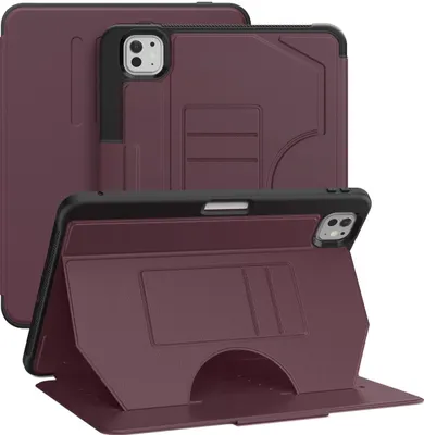 Produktbild von Mobigear Magnetic Folio iPad Pro 11 Zoll (2024) Hülle Klapphülle + Stifthalter - Lila
