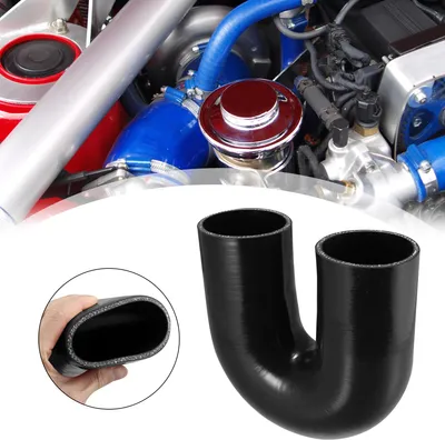 Image de 70mm 2.75" ID 180 Degré Silicone Réducteur Tuyau Coupleur Tube pour Voiture