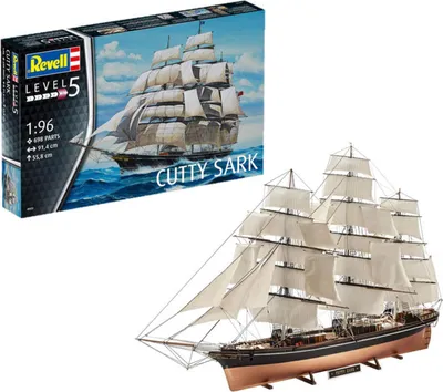 Productafbeelding van Revell Cutty Sark modelbouwschip 1:96 - Plastic modelbouwset, zeilschip
