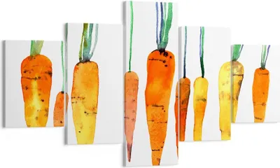 Produktbild von Bild auf Leinwand - Leinwandbild - Karotte Gemüse - 125x70cm - Wand Bild - Wanddeko - Wandbilder - Leinwanddruck - Bilder - Kunstdruck - Wanddekoration - Leinwand bilder - Wandkunst - EA125x70-3826