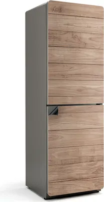 Produktbild von Holzbrett vertikal – Magnetische Kühlschrank Abdeckung – Dekorfolie magnetisch Küche – Kühlschrank Magnet Deko – selbstklebende Magnettafel – Magnetfolie für Kühlschranktür – 60x180 cm