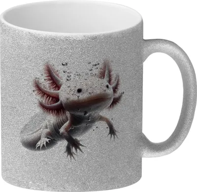 Produktbild von Axolotl Glitzer-Kaffeebecher