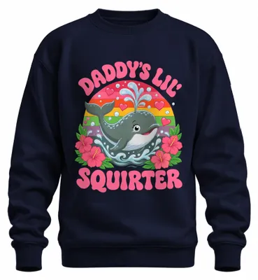 Zdjęcie produktu dla Bluza z kapturem "Daddy's Lil' Squirter Wal Baby Statement", marki Beluga, kolor granatowy, rozmiar XL