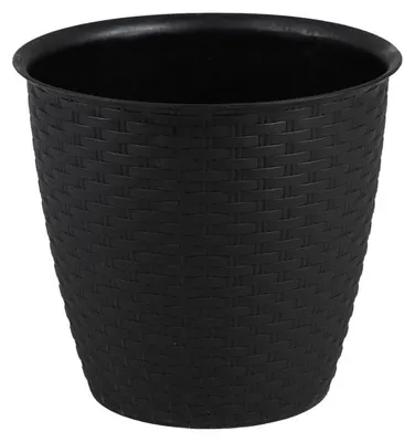 Zdjęcie produktu dla DOCHTMANN Doniczka z rattanu 25 x 23 cm, czarna