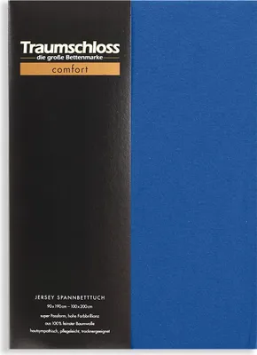Produktbild von Traumschloss Comfort Jersey Spannbettlaken 90-100 x 200 cm royal 100% Baumwolle