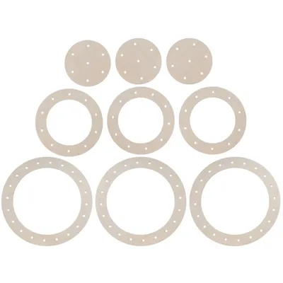 Produktbild von 9er Set symmetrische Holz-Bastelringe