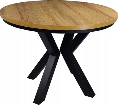 Obrázek produktu pro EGGER kulatý stůl kov černý OAK Ø100/140