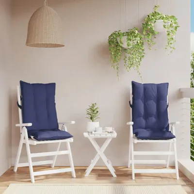 Immagine prodotto di vidaXL Cuscini per schienale alto 2 pezzi. Tessuto Oxford blu navy