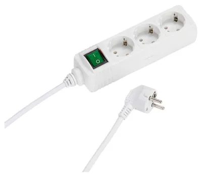 Zdjęcie produktu dla Zasilacz VIVanco™3.0M 31044 PRZEŁĄCZNIK 3 GNIAZDA