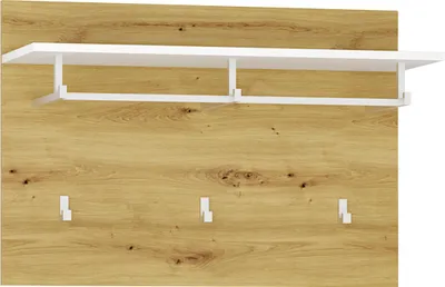 Obrázek produktu pro nabbi Věšákový panel Bristol HP - bílá / dub artisan