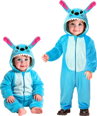 Produktbild von Monster Samt Plüschkostüm – Kuscheliger Overall mit Kapuze für Kleinkinder 98cm - 1-2 Jahre