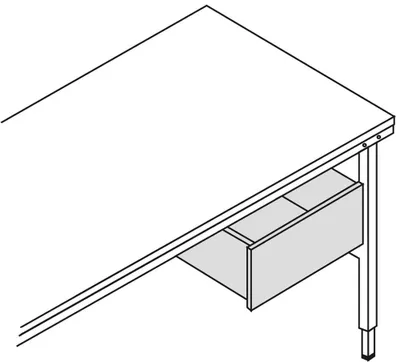 Produktbild von Rocholz Stahl-Schublade B 460 X T 490 X H 200 mm