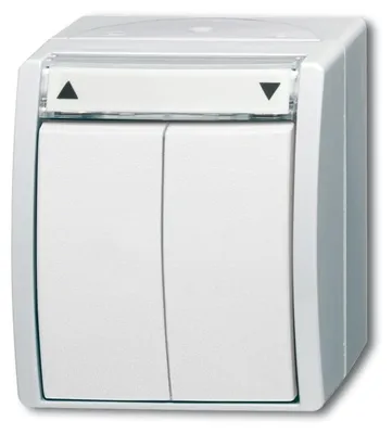 Obrázok produktu pre Busch-Jaeger 2601/4 W-54, 2P, Biela, 250 V, 10 A, 74 mm, 55 mm