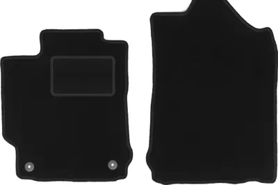 Image de Tapis de sol avant velours sur-mesure pour Toyota Camry VIII XV50 (2011-2018, berline) noir, jeu 2 pièces, fixations - STANDRAD
