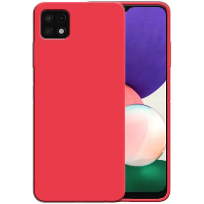Immagine prodotto di Smartphonica Custodia in silicone per Samsung Galaxy A22 5G con interno morbido - Rosso