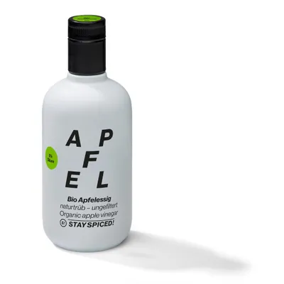 Produktbild von STAY SPICED  Apfelessig 500 ml – fruchtiger Essig aus Äpfeln für Salate, Dressings & feine Küche