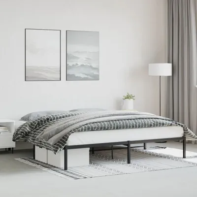 Produktbild von Design Möbel Bettgestell Metall Schwarz 200x200 cm - 2024 Neu