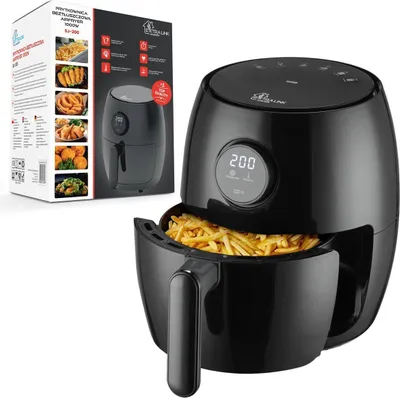 Produktbild von Teplovzdušná fritéza Fritéza na horúci vzduch 2L 1000W Časovač, LED obrazovka