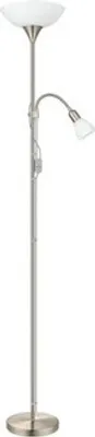Produktbild von Stehleuchte 2-flammig H 178 cm UP nickel/matt/weiß