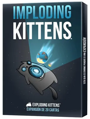 Zdjęcie produktu dla Rozszerzenie "Imploding Kittens" do gry "Toy Planet", karty, kolor srebrny, dla dzieci, jeden rozmiar