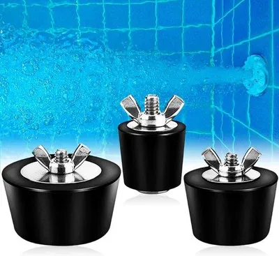 Produktbild von Schwimmbad-Winterstöpsel 25-51mm Edelstahl Flügelmutter
