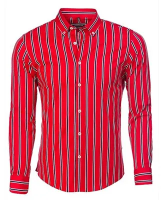 Produktbild von Brandneu Designer Hemd CARISMA in Rot/Navy CRM8439 M
