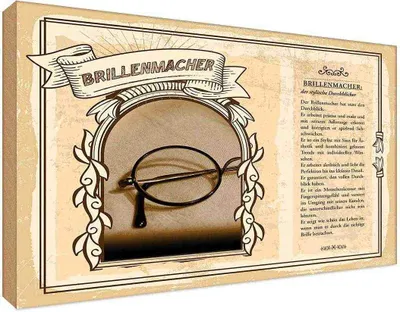 Produktbild von vianmo Holzschild 20x30 cm Brillenmacher Beruf Arbeit