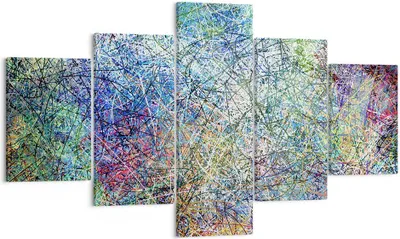 Produktbild von Bild auf Leinwand - Leinwandbild - Abstraktion modern - 125x70cm - Wand Bild - Wanddeko - Leinwanddruck - Bilder - Kunstdruck - Wanddekoration - Leinwand bilder - Wandkunst - EA125x70-3668
