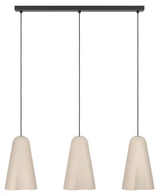 Produktbild von EGLO Hängelampe Tolleric, 3-flammige Pendelleuchte über Esstisch, Esszimmerlampe, Hängeleuchte mit E27, L 150 cm
