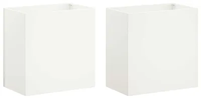Immagine prodotto di vidaXL Vasi da giardino, 2 pezzi, bianchi, 50 x 30 x 50 cm