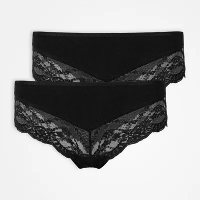 Produktbild von SNOCKS Hipster Lace 2er Set black black S