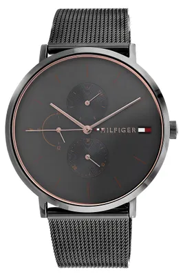 Productafbeelding van Tommy Hilfiger Jenna multifunctionele horloge, grijs, Milanais-band, roestvrij staal, modelnummer 1781945