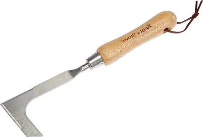 Immagine prodotto di Zappetta per erbacce in acciaio inossidabile, 285 cm, manici in legno