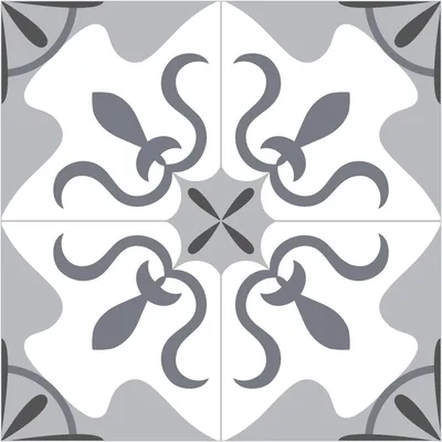 Image de Autocollants antidérapants pour sol avec film protecteur – Carreaux de ciment CAIO – 1 autocollant, 60 x 60 cm