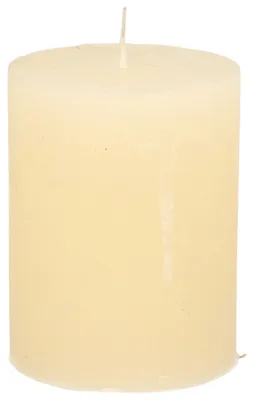 Produktbild von Stumpfe Kerze - Elfenbeinweis - 7 x 9 cm - Zylinderkerze - Kerze