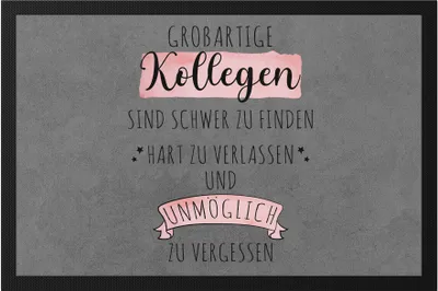 Produktbild von Großartige Kollegen Sind Schwer Zu Finden Fußmatte  Dankeschön Geschenk Hart Zu Vergessen