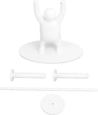 Produktbild von Lustiger Gewichtheber-Toilettenpapierhalter aus Kunststoff, 3D-gedrucktes stehendes Papier für Badezimmerdekoration