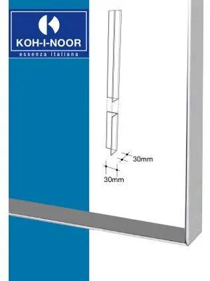 Produktbild von Koh-I-Noor Laterale Spiegelprofil, Paar, Silber, 1